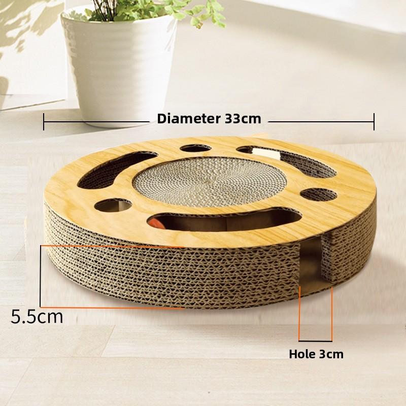 

Cat Scratching Board Balltype Bell Large Claw Grinder Teasing Cat Turntable Pet Supplies Multifunction Threedimensional Cat Toys