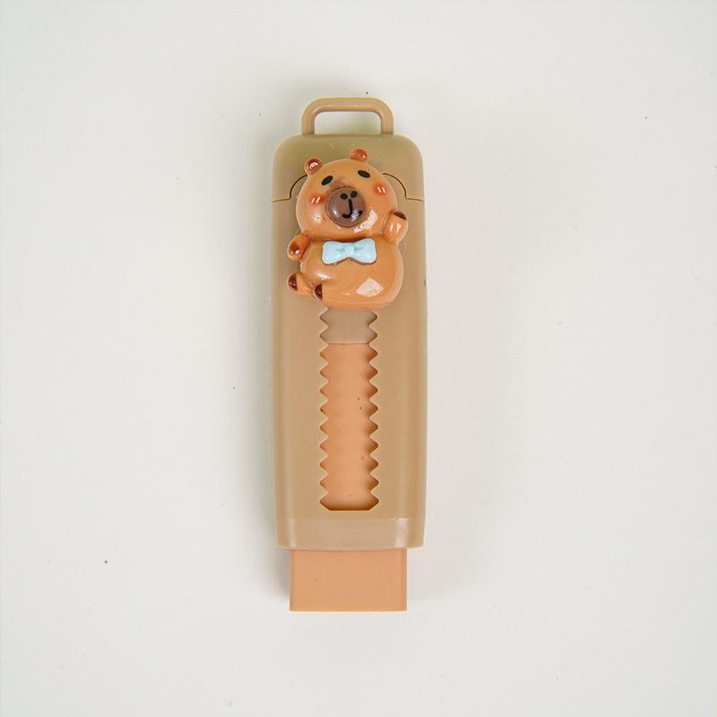 Kawaii Office Supplies School Items Gift For Kids Eraser Cute Capybara Eraser Funny Rubber