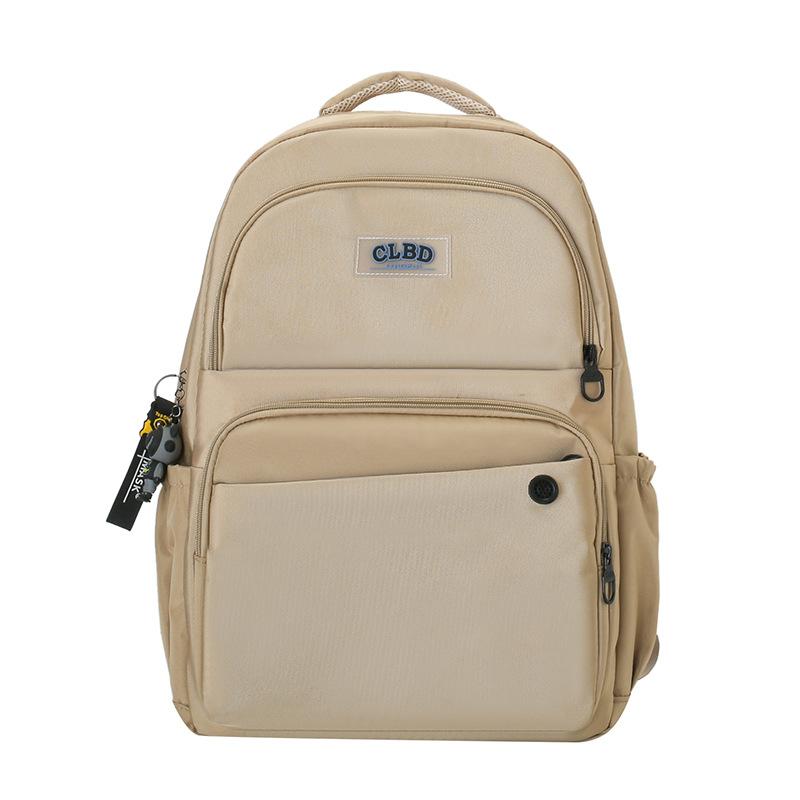 College student backpack Korean version of casual Oxford cloth junior high school student schoolbag large capacity outdoor travel backpack хаки