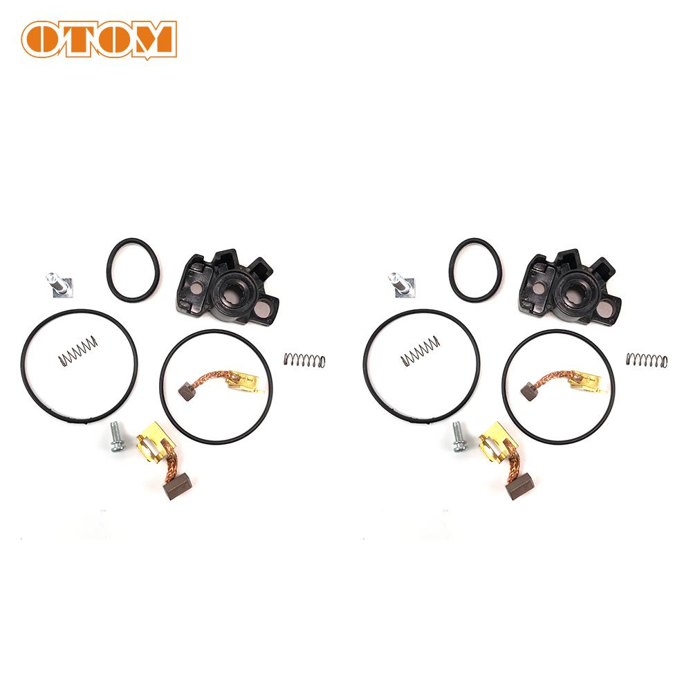 For KTM HUSQVARNA Starter Motor Brush Kit Motorcycle E-STARTER Maintenance Parts SXF XCF EXC-F FC FX FE Carbon Brush Repair Kit 2 Set