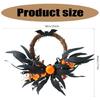 Wall Mounted Realistic Flower Wreath Eye Catching Garlands for Halloween Enthusiasts Door Hangings Party Essential