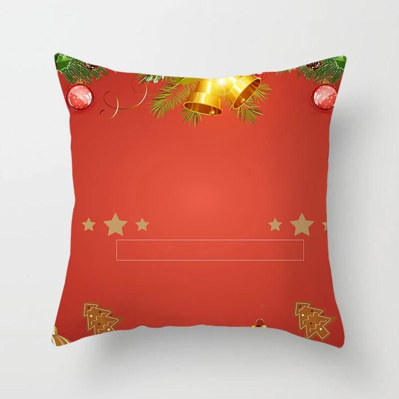 

Рождественский комплект подушек с рисунком Санта-Клауса, диван, подарок, украшение для дома, наволочка, Рождественский подарок, наволочка 40x40cm
