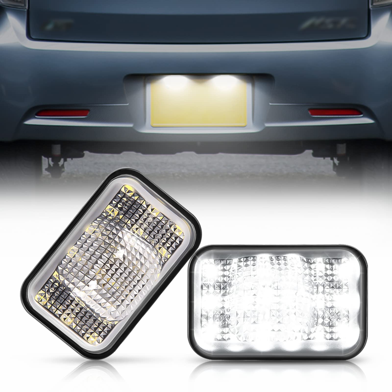 

POPMOTORZ LED License Lamp License Lamp 6000K For Daihatsu LA700S Wake LA600S DAIHATSU WAKE