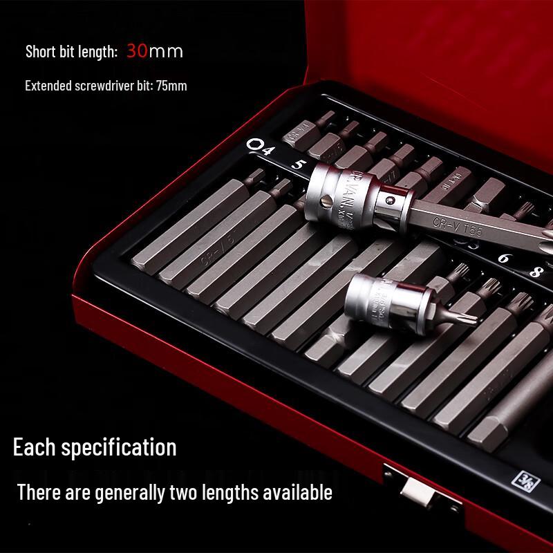 Lanshi 40-Piece Star & Hex Bit Set