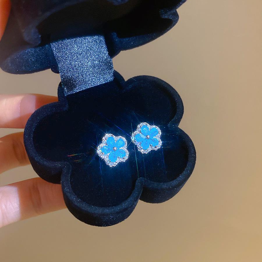 French Pearl Beads Zircon Pearl Stud Earrings - Elegant and Versatile High-End Accessories