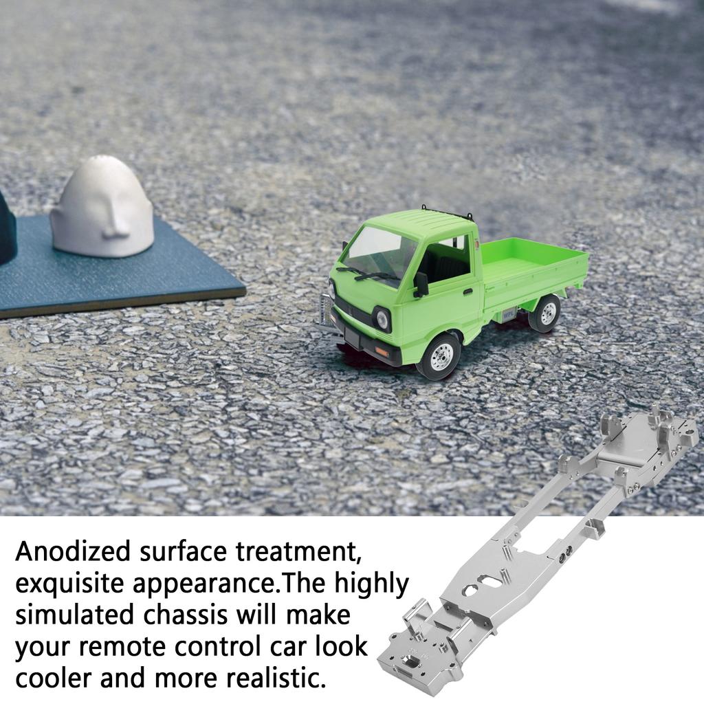 Chassi de Metal para Carro RC   Peça para Carro de Modelo RC WPL D12 1/10 Peças de Atualização Acessórios
