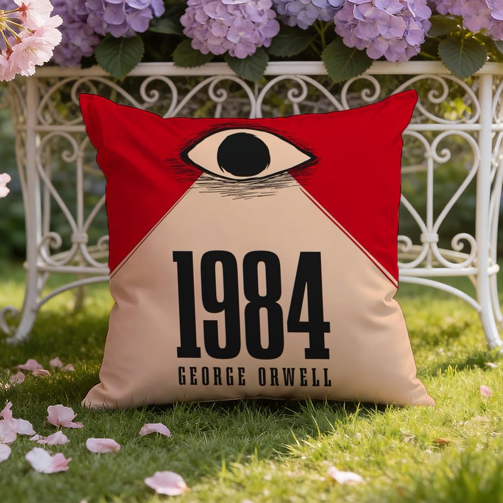 

N-Nineteen E-Fighty-Four Cushion Cover Home & Car Dual-Scene Pillow Cover: Reversible for Premium Comfort 30X30cm