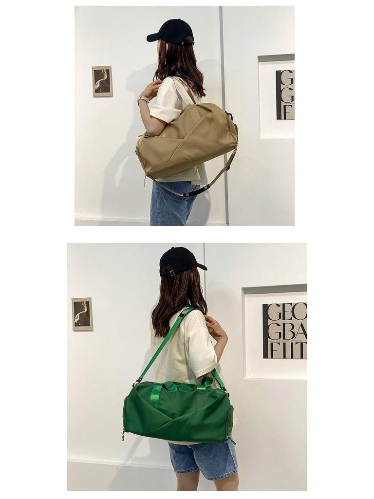 Large Capacity Wet/Dry Separation Crossbody Fitness Bag - Unisex Yoga, Gym, and Travel Tote