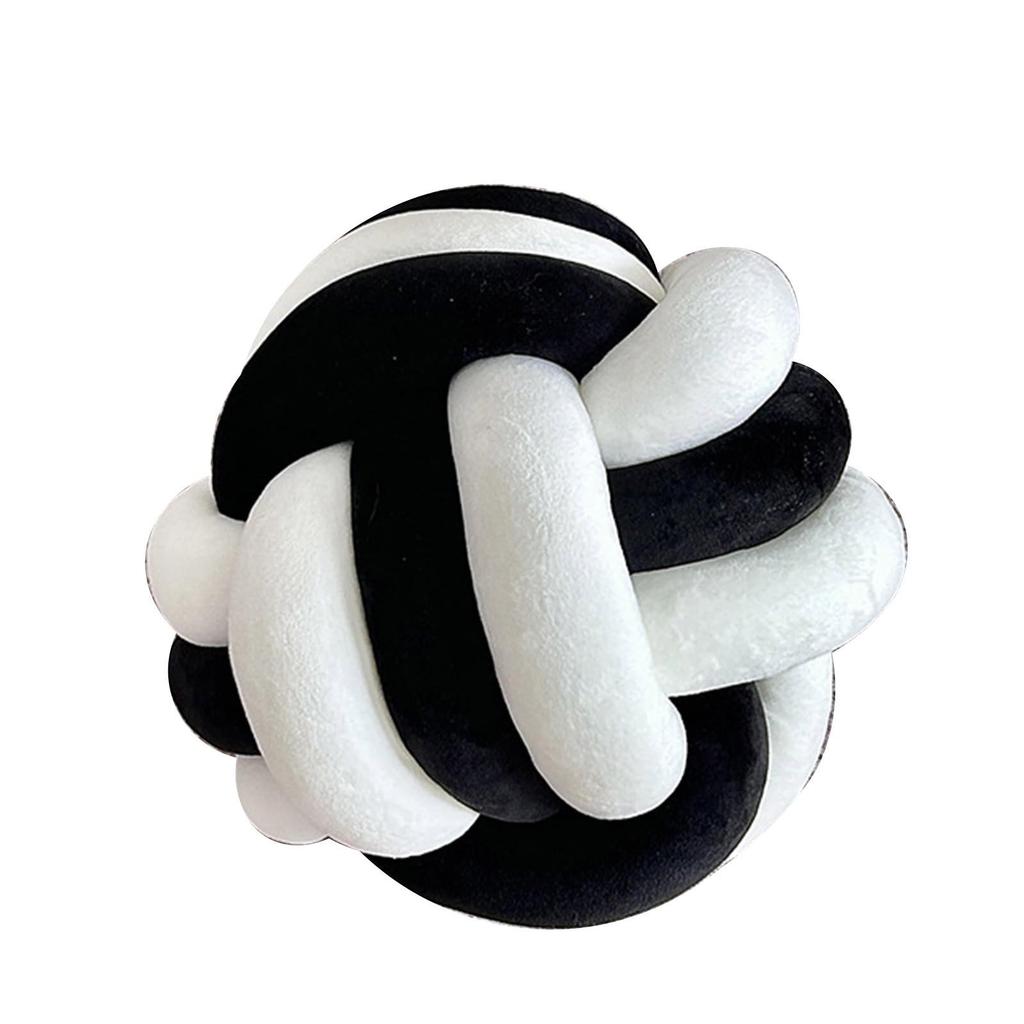 Handmade Multi-Color Knot Ball Pillow for Sofa, Bed, or Lumbar Support