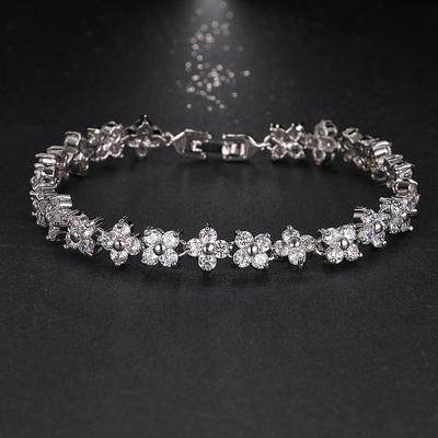 Multi Layered Jewelry, Sweet Ethnic Style Jewelry, Roman Zircon Bracelet, Beautiful Birthday Gift for Women