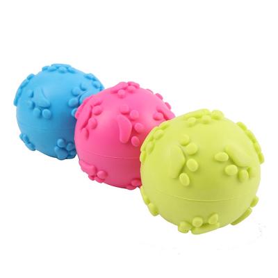 Kauçuk Gıcırtılı Köpek Topu Yaratıcı Komik Köpek Isırık Topu Evcil Hayvan Çiğneme Topu Oyuncak Isırığa Dayanıklı Top Evcil Hayvan Çiğneme Gıcırtılı Oyuncak Rastgele Renk