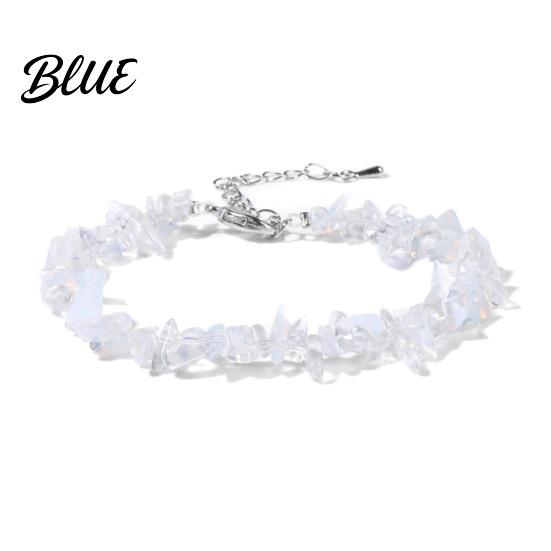 Durable Bracelet Women Irregular Beads Decor Adjustable Length Non-fading Wrist