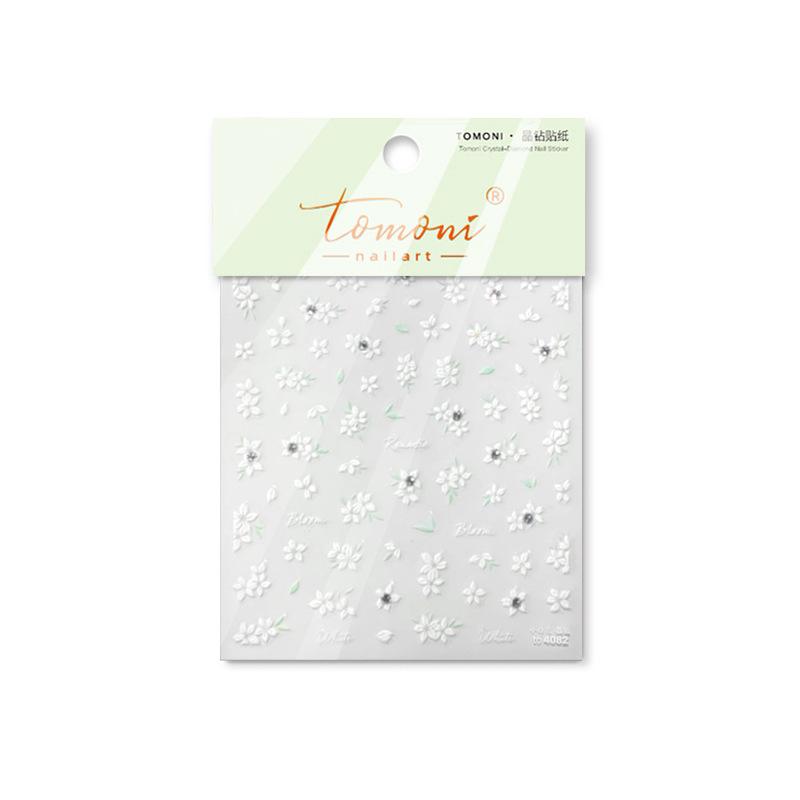 

Маленький белый цветок наклейка для дизайна ногтей своими руками изготовление креативных декоративных наклеек to4082