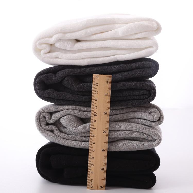 Winter Cotton Leggings for Children Breathable Pure Color Comfortable Pantyhose Warm Long Socks