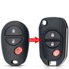 Replacement Remote Car Key Shell Modified Flip 3 Buttns Fob TOY43 Case For Toyota Tacoma HIGHLANDER SEQUOIA Sienna Tundra