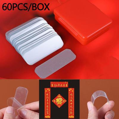 60 Pegatina de Doble Cara Transparente Sin Marcas Pegatina Fuerte de Alta Viscosidad Universal Adhesivo de Doble Cara Pegatina Impermeable