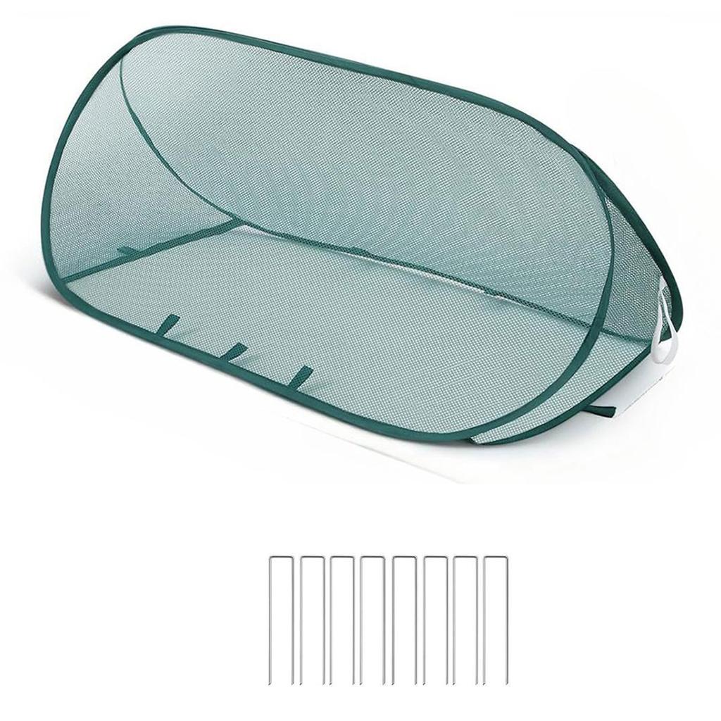 1Set Triangular Insect-Proof  Sunshade Cover – Foldable Plant Protection Net For Home Gardening Vegetable Seedlings Zsy