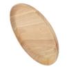 Round Wood Tea Tray Sushi Snacks Fruits Serving Plate Dish for Home Restaurant 18*18cm