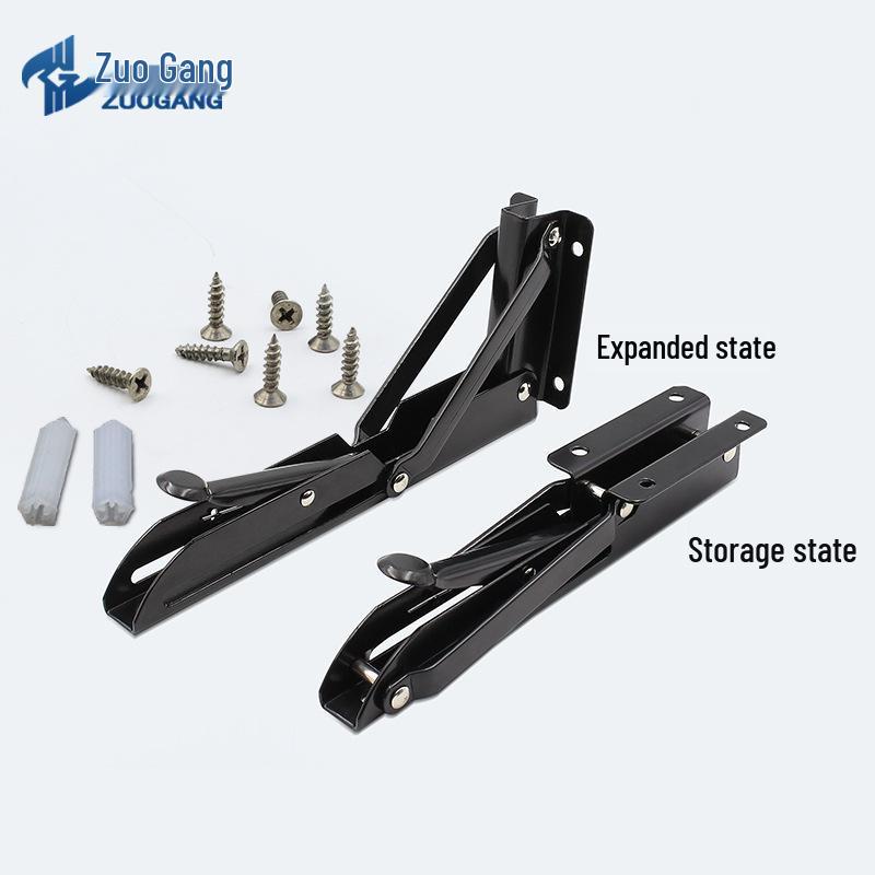 Stainless Steel K-Type Folding Triangular Wall-Mounted Shelf Bracket