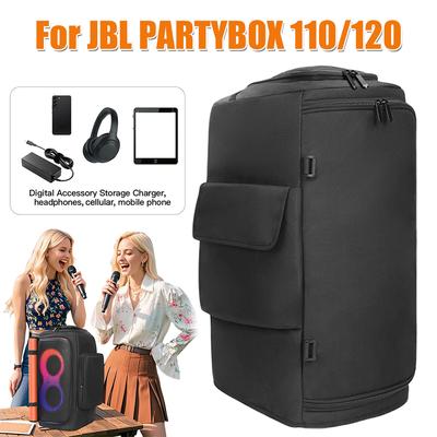 Dust Cover with Mic Pocket Double-Sided Speaker Storage Bag Wear Resist for JBL Partybox 110/JBL Partybox Club 120 Storage Cover