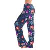 Womens Pajama Pants Sleepwear Casual Drawstring Elastic Waist Pants Comfy Straight Yoga Loose Trousers