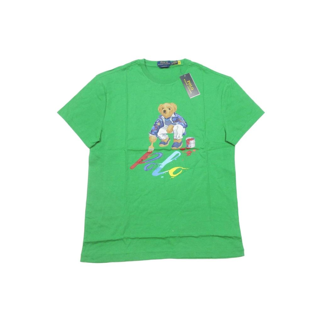 Polo Ralph Lauren Bärenprint Rundhals Kurzarm T-Shirt Herren Oberteile Grün 710854497-028