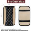 Car Center Console Cushion Pad, Universal Leather Waterproof Armrest Seat Box Cover Protector,Comfortable Car Decor Accessories Fit for Most Cars,