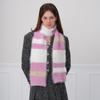 Homemade Niche Design Without Shedding Hair, Soft Atmosphere, Warm, Narrow Striped Scarf, Autumn and Winter Knitted Scarf for Women