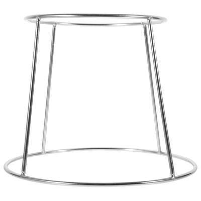 Stainless Steel Griddle Pizza Stand Double-layer Food Holder Restaurant Plate Seafood Tray Accessory