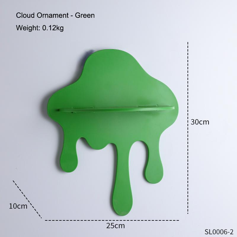 Creative Cloud Storage Decoration Irregular Shape Wall Mounted Storage Ornament Homestay Home Decor Craft Gift for Friends