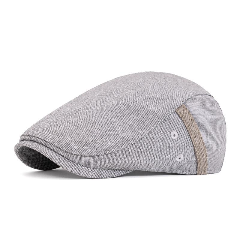 Men's Spring Summer Peaked Cap British Forward Cap Retro Beret Outdoor Sun Hat
