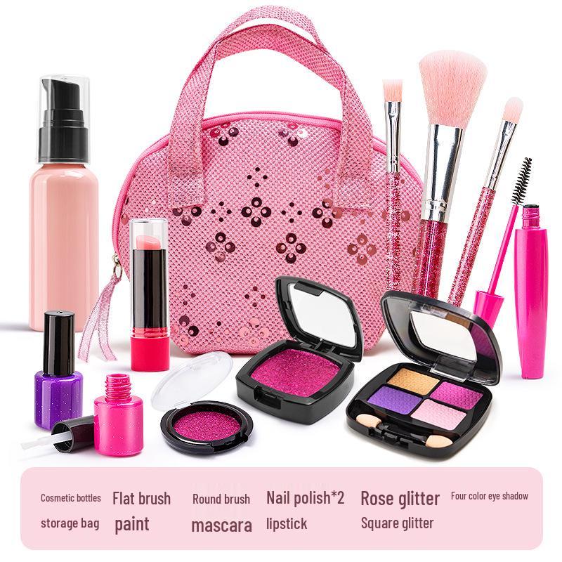 Simulation Cosmetics Toy Set: Colorless Lipstick & Nail Polish for Kids
