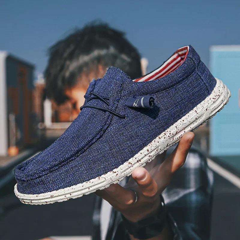 Men's Casual Shoes Light Non-slip Loafer Flat Shoes Outdoor Sneakers Vulcanized Shoes for Men
