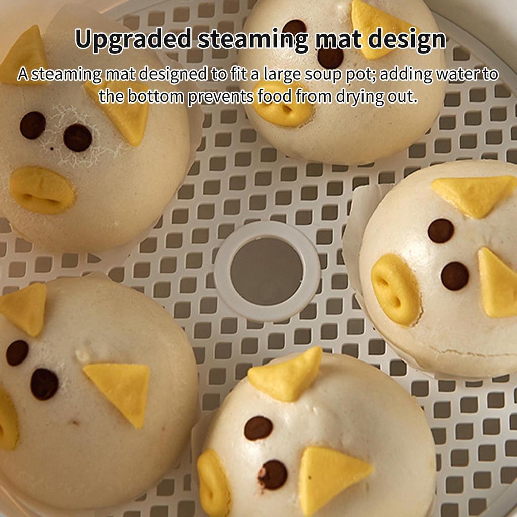 food-grade PP Microwave Heating Steamer Household Large Capacity Steamer Kitchen Steamer Box Steamer Rack Can Exhaust Steam