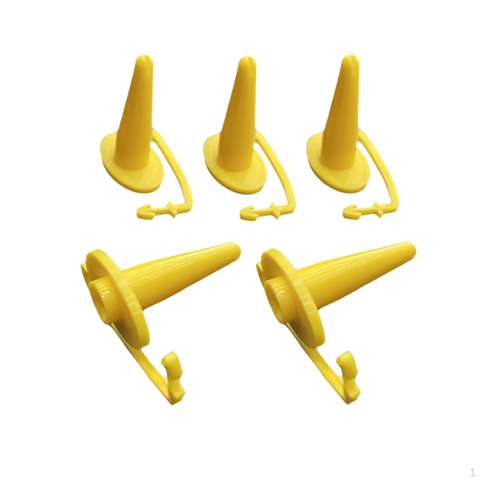 

5 шт. сменных насадок для распылителя пены диаметром 0,7 см, простая установка, профессиональный ремонт жёлтый