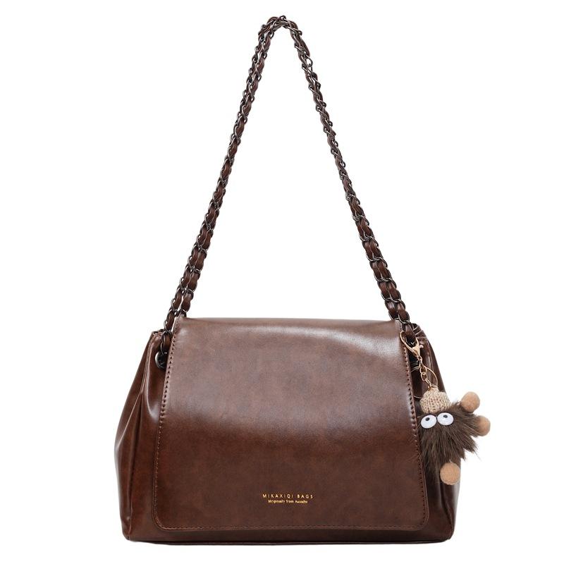 Casual Large-capacity Fashion Simple Commuter Chain Shoulder Bag Women's 2025 Autumn New Foreign Style Ins Tote Bag