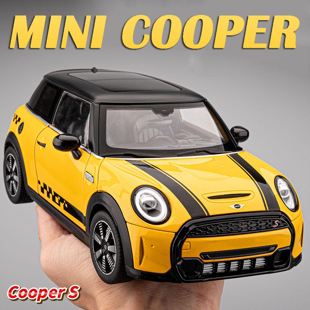 1:18 Mini Cooper S 530LI Modell Spielzeugautos Legierung Druckguss Stoßdämpfung Türen Geöffnet Vorderradlenkung Simulationsfahrzeug Spielzeug