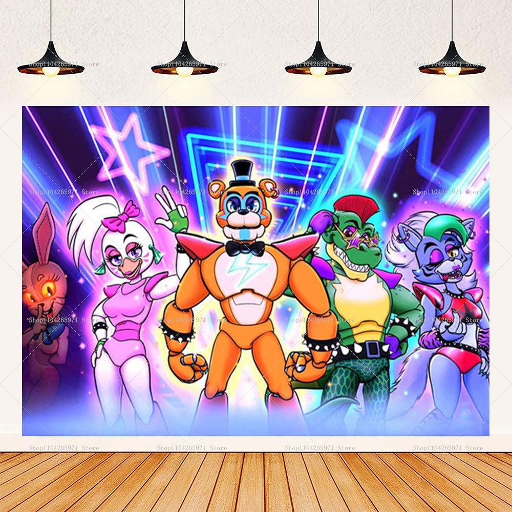 Children's Party Photo Fund with Theme Five Nights At Freddy's, Children's Party Decoration