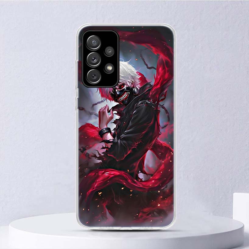 G-Ghoul Tokyo Kaneki Ken Soft Case For Samsung Galaxy A17 A16 A26 A36 A56 A15 A14 A13 A55 A54 A53 Phone Cover A25 A35 A24 A34 A2