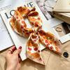 Simple temperament Spring and summer female imitation silk scarf versatile Korean version casual small square scarf neck protection decorative scarf
