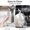 Marble Triangle Roll-Up Dish Drying Rack for Sink Corner - Small Foldable Stainless Steel Multipurpose Kitchen Drainer Caddy Trivet Rustproof