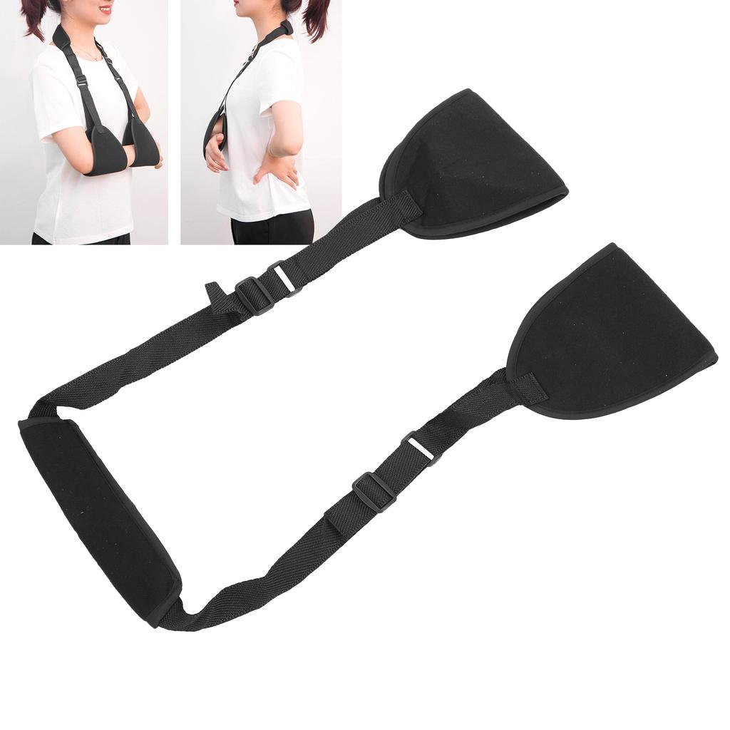 Forearm Sling Shoulder Fracture Dislocated Support Brace Strap Recovery AccessoryBlack