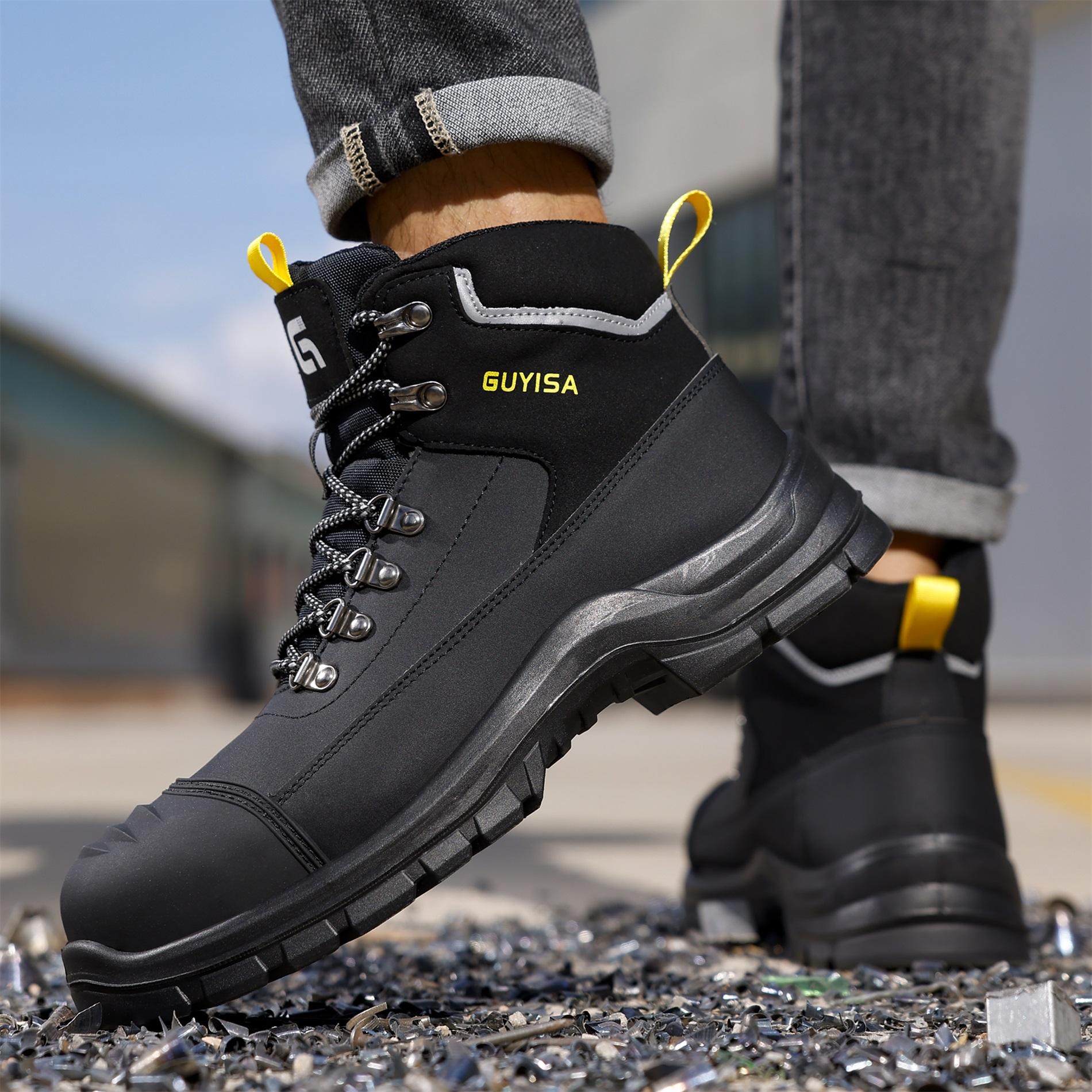 

Safety Shoes Men Work Sneakers Indestructible Shoes Puncture-Proof Protective Shoe Work Boots Steel Toe Men Shoes Platform Boots 48