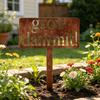 Grow Funny Metallschild, Vintage Dekorative Plakette Pfahlschild, Kräuter Obst Blumen Gemüse Garten Zubehör, Geschenke für Frauen, Männer, Mama, Gärtner