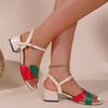 Fashion 2025 New Women Sandals Summer Outdoor Luxury High Heels Sandals Women Large Size Fashion Comfort Shoes Female Sandalias De Mujer