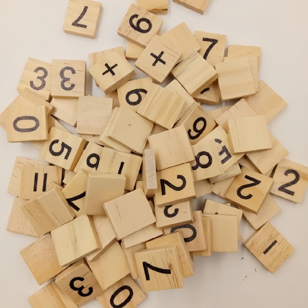 

100PCS Wood Letter Scrabble Tiles, Wooden Scrabble Letters, Letter Tiles for Crafts, DIY Decoration, Spelling Coaster Wooden