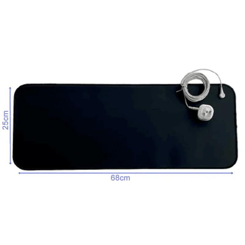 25X68CM Grounding Mat 15FT Wires Earth Connected Stress Comfort Better Sleep Reusable Soft Fit Portable Home Use