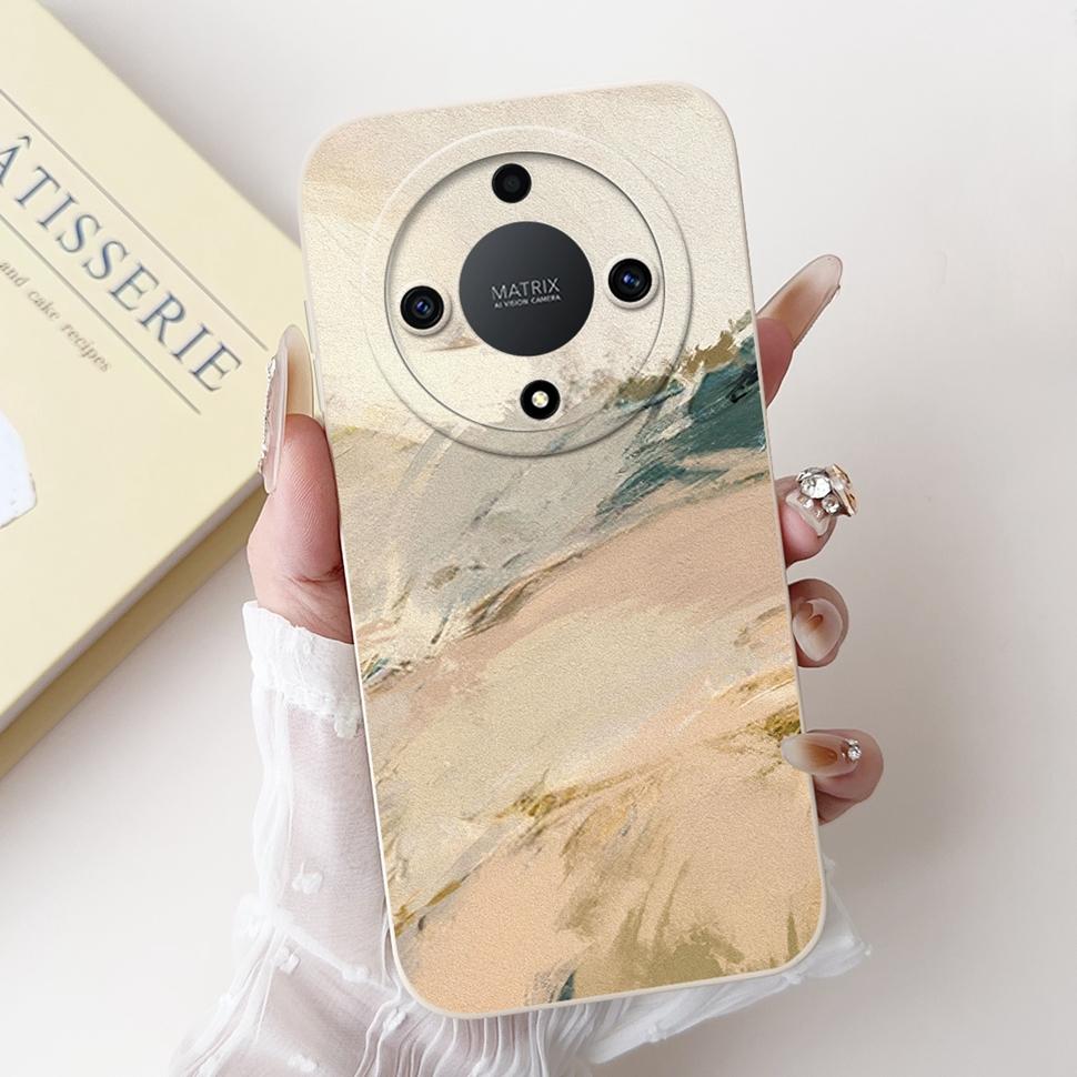 Für Honor X9a Hülle RMO-NX1 Bunte Blume Bemalte Abdeckung Weiche Silikon Handyhülle Für Huawei Honor X9 A X9a HonorX9a Hülle