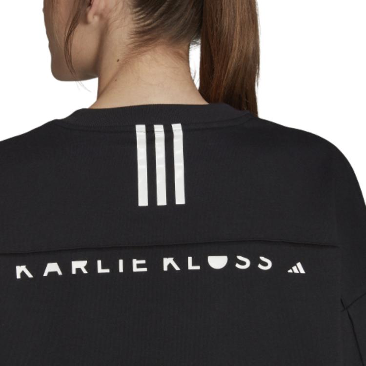 adidas X Karlie Kloss Co-Branded Loose-Fit Training Sweatshirt Women Tops Black HA0955