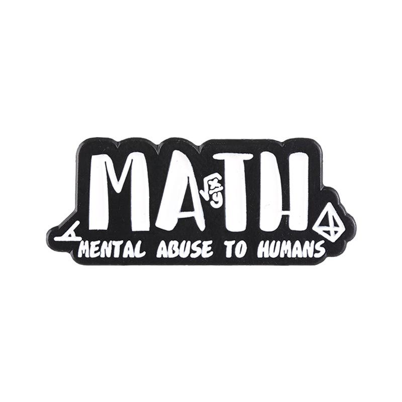 

Alloy Versatile Brooch With Geometric Shapes And English Letters For Casual And Gift Use XZ7966